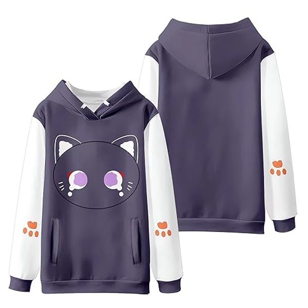 Dalicoter Genshin Impact Hoodie Wanderer 3D Print Pullover Unisex Hooded Anime Graphic Sweatshirt Hoodies