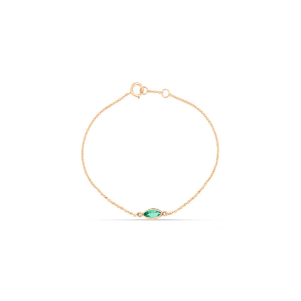 Bracelet With Emerald Stone