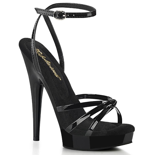 SULTRY-638 Sexy Platform High Heels - 7 / Rose Gold Metallic Pu/Rose Gold Chrome / 1