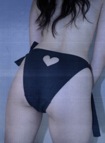Carnival Heart Cutout Briefs In Black | XS