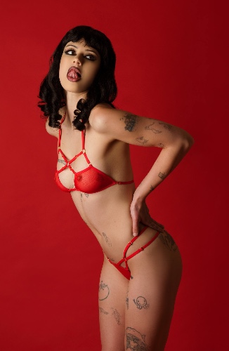 Wisteria Bralette in Red — Wicked Bitch