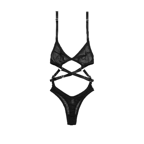 Varla Bodysuit Black Mesh | Black Mesh / XS