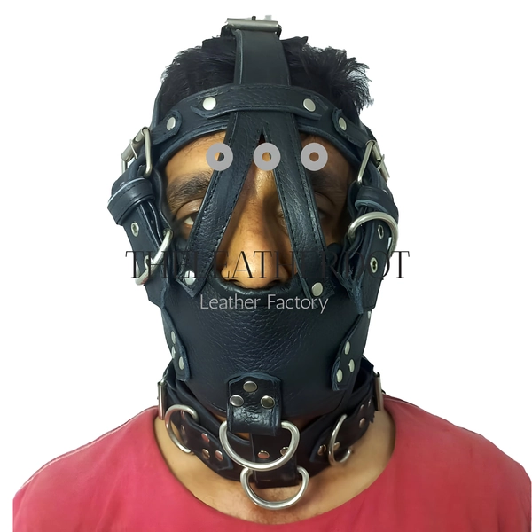 Puzzle Mask Cow leather