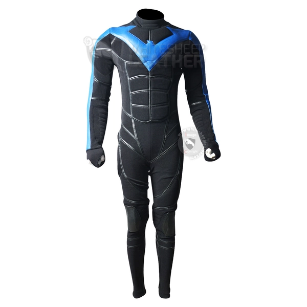  Dick Grayson Nightwing Game Suit (Textured Stretch Fabric )