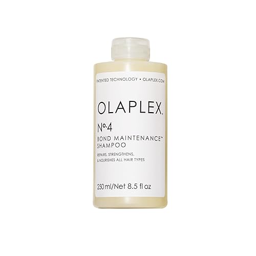 Olaplex No. 4 Bond Maintenance Shampoo, Repairs, Strengthens, & Nourishes All Hair Types, Adds Shine & Leaves Hair Feeling Soft, 8.5 fl oz - 8.5 Fl Oz (Pack of 1)
