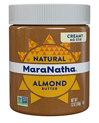 MaraNatha No Stir Creamy Almond Butter, 12 oz Jar - Almond - 12.00 Fl Oz (Pack of 1)
