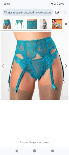 Porte-jarretelles 6 attaches en dentelle Dita Von Teese Savoir Faire