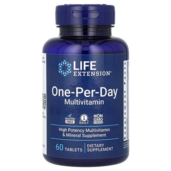 Life Extension, One-Per-Day Multivitamin, 60 Tablets