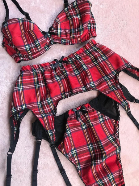 The Triple Threat! Three Piece, Full Lingerie Set