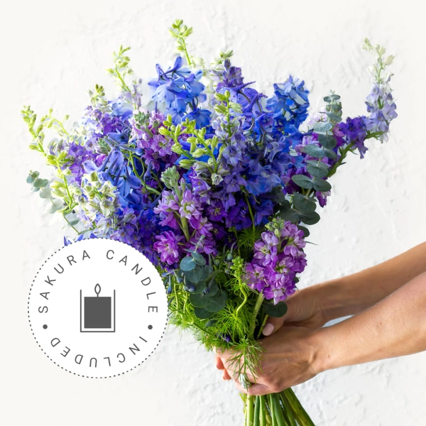 Blue Botanica + Sakura Candle