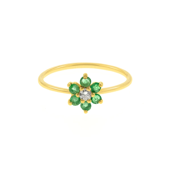 Gold and Emerald ring