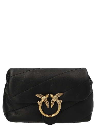 Love Micro Puff Crossbody Bags Black - OS