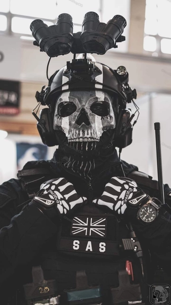 Ghost Mask And Helmet
