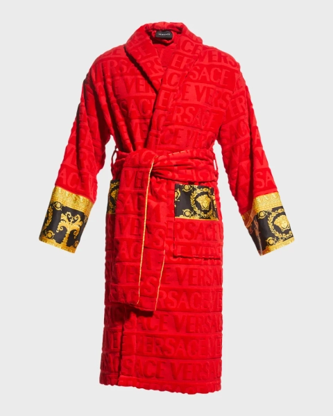 Versace Barocco Sleeve Robe