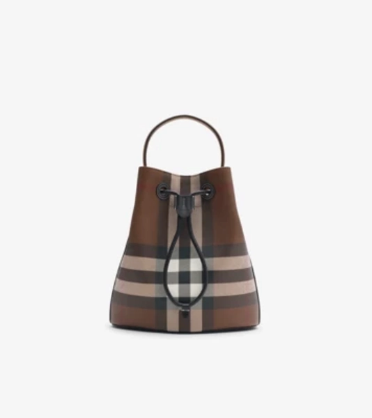 Small TB Bucket Bag in Dark birch brown - Women | Burberry® Official