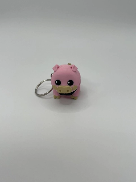 Eco-Friendly Flexi Pig Keychain – Adorable and Compact