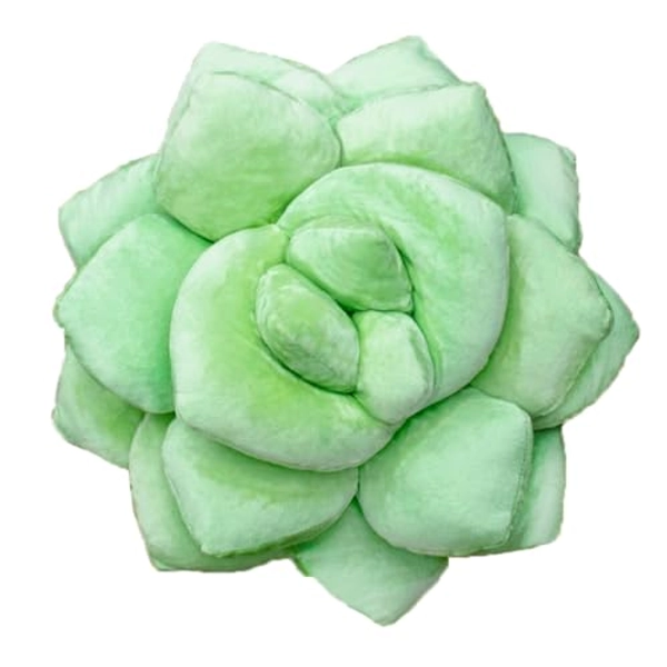 Green Philosophy Co. Plush Leaf Pillow - 3D Accent Succulent Leaf Throw Pillow for Indoor Couch Sofa Living Room Home Decor and Gift for Plant Lovers, Garden Lovers,