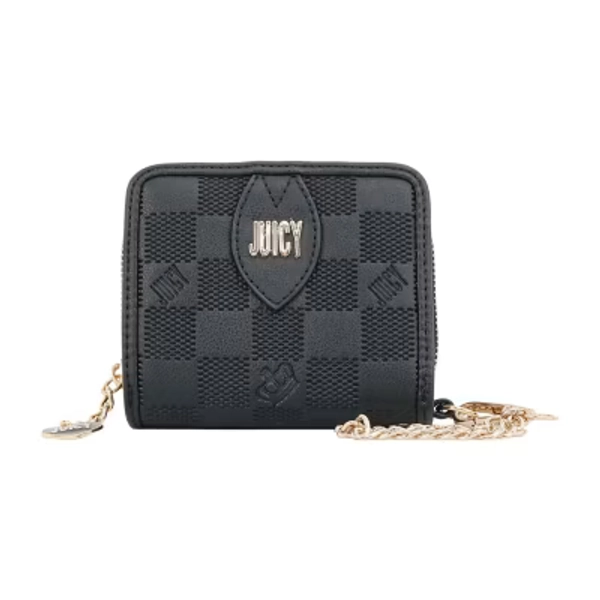 Juicy By Juicy Couture Checkmate Womens Zip Around Wallet