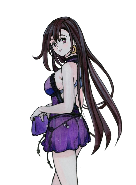 Tifa Print (Purple dress)