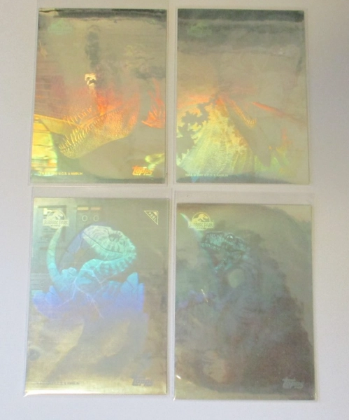 1993 Topps Jurassic Park Hologram Complete set of 4