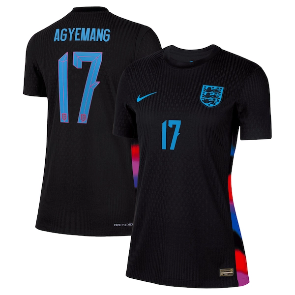 England Lionesses Nike Dri-FIT ADV Away Match Shirt 2025 - Womens with Agyemang 17 printing