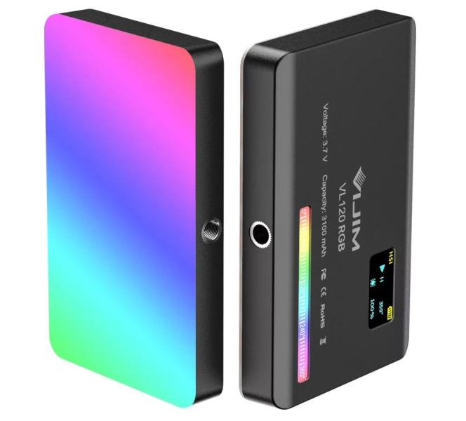 Ulanzi VL120 RGB LED videólámpa, 20 féle fényeffektus