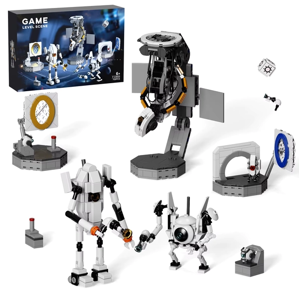NEW Portal Level Scene Building Block Set Game Props Glados Game Robot Model Toys Boys Christmas Gifts(705 PCS) - AliExpress 26