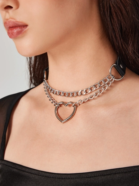 HEART CHAIN CHOKER