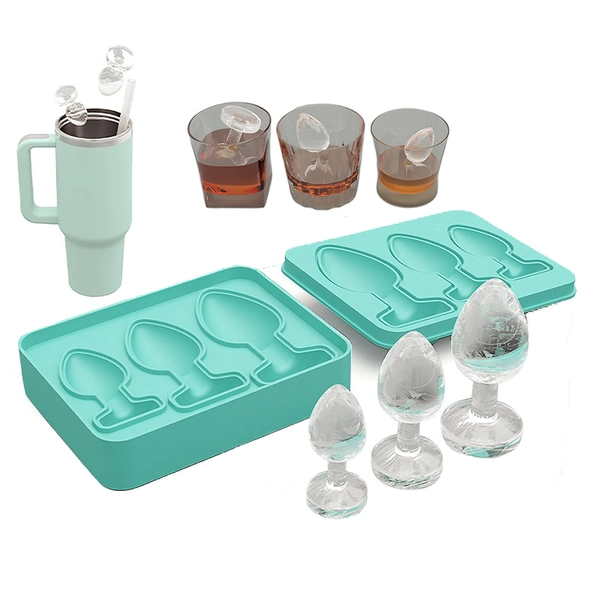 Bar Creative Anal Plug Spoof Ice Cube Ice Compartment Molds Party Wine Ice Box Food Grade Mold