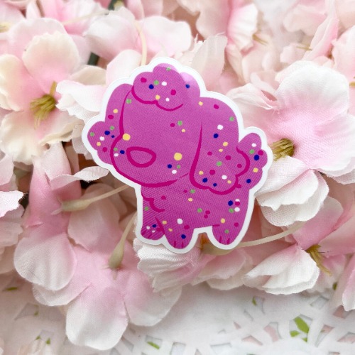 Frosted Circus Puppy Cookie ~ Sticker | Default Title