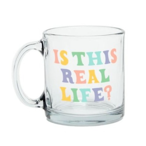Is This Real Life? Clear Glass Mug | Default Title