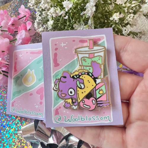 Taco Puppy ~ Enamel Pin | Default Title