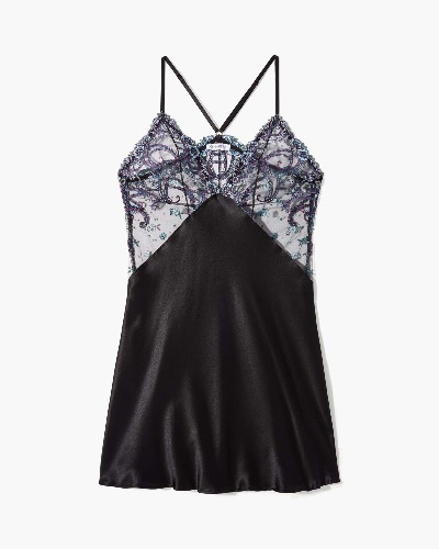 Italian Nightie | Black/Fontana / M