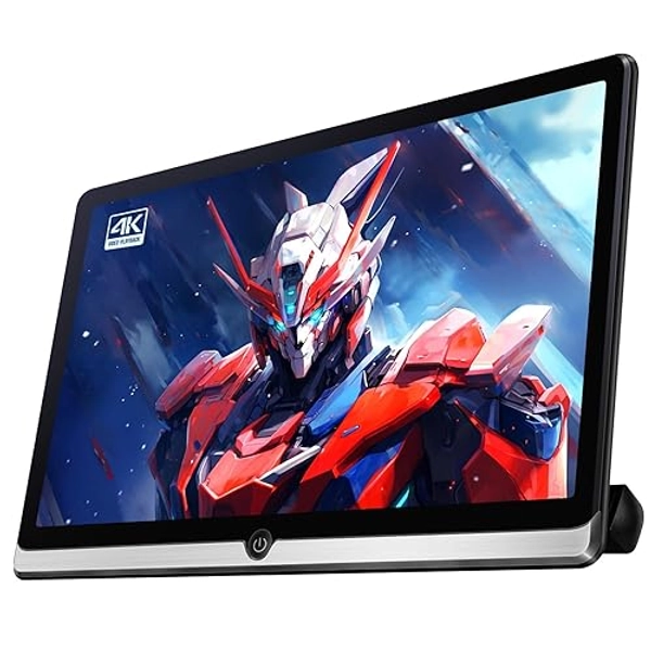 Seventour 14 inch 4K Android 11 Portable Car TV Headrest Monitor Rear Entertainment System for Cars Back Seat,Touch Screen Support Phone Wireless Mirror Link,with WiFi/Bluetooth/HDMI/Video Player