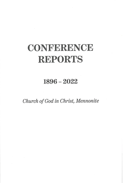 Conference Reports, 1896-2022