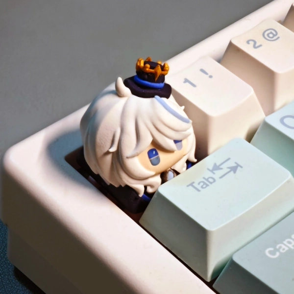 Furina Keycap Genshin Impact Mechanical Keyboard Caps Fontaine Hydro Archon