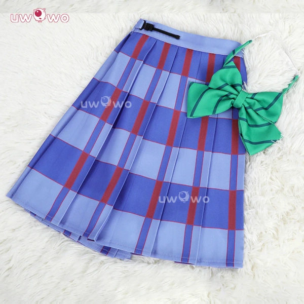 Uwowo Collab Series: Love Live! JK Skirt Cosplay Costume - Green / 【Pre-sale】L