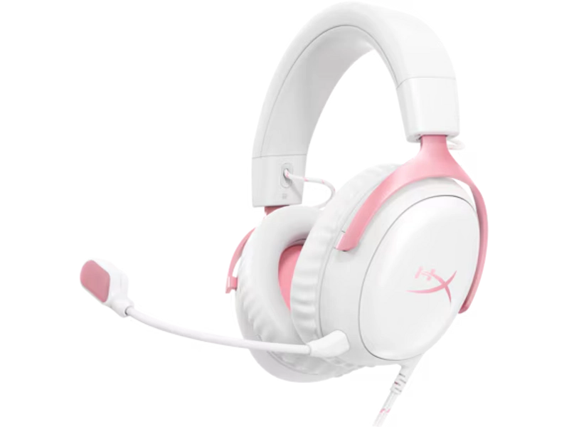 HyperX Cloud III - Gaming Headset (White/Pink)