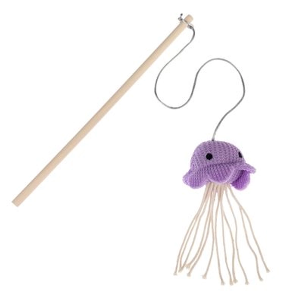 Toy fish rod for catoos ᓚ₍⑅^..^₎♡