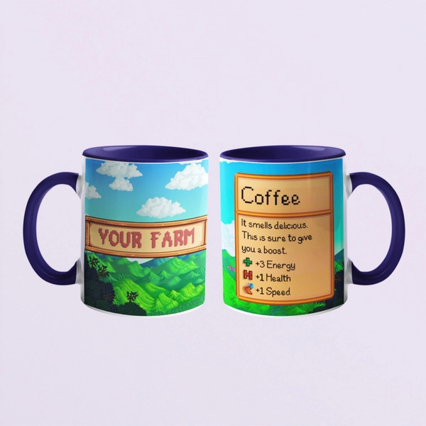 Personalized Stardew Valley Mug, Stardew Valley Gift, Valley Coffee Mug, Stardew Valley Game, Stardew Valley Cup, Stardew Mug, Coffee Stats