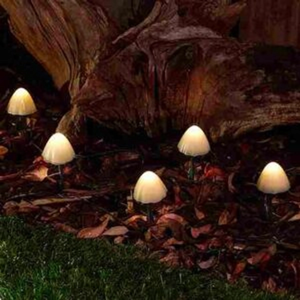 Solar Centre Forest Solar Mushroom Lights Set Of 12