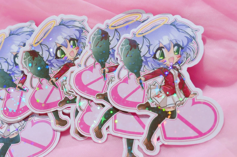 Bludgeoning Angel Dokuro-Chan Vinyl Sticker
