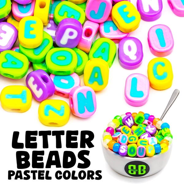 Pastel Alphabet Soup — Bass Head Beads