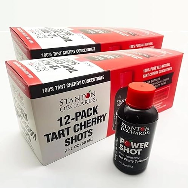 Stanton Orchards Tart Cherry Shots | Grab and Go | For Active Lifestyles, Athletes, Travelers | 100% All-Natural Montmorency Tart Cherry Juice Concentrate BPA & Gluten-Free | 2 Packs (24-2oz Shots)