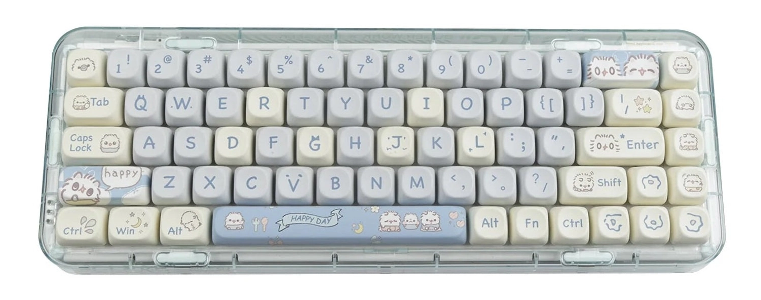 Yunzii Cutie Kitty 144 Key MOA Profile Dye Sub PBT Keycap Set | Default Title