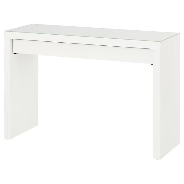 MALM Dressing table - white 120x41 cm