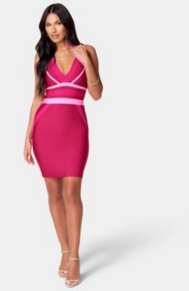 Women's Bandage Halter Neck Dress
