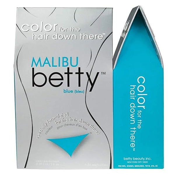 Betty Beauty Malibu (Aqua Blue) Betty - Color for the Hair Down There Hair Coloring Kit