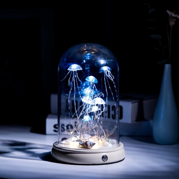 Jellyfish Night Light-battery Table Lamp Bedside Lamp Unique Lighting Nursery Room Gift for Her - Etsy UK