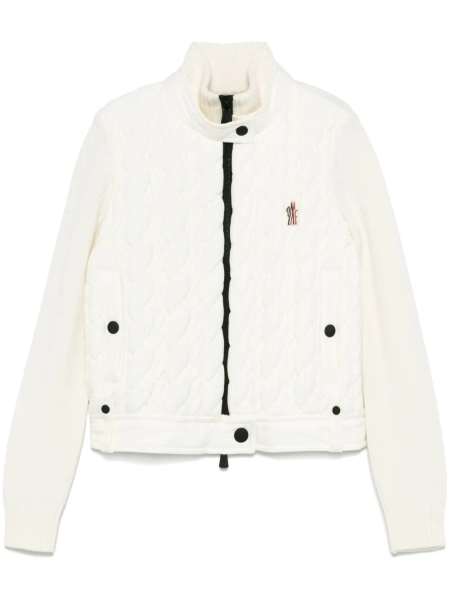 virgin wool zip-up ski jacket